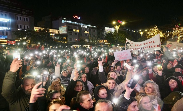 GİRESUN'DA PROTESTO MİTİNGİ