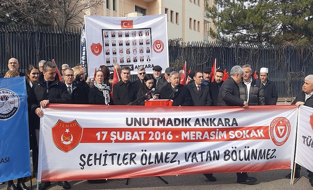 Merasim Sokak Şehitleri Unutulmadı