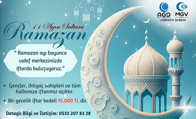 AGD İftar Geleneğini Devam Ettirecek